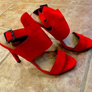 ZARA Red Heels Sandals